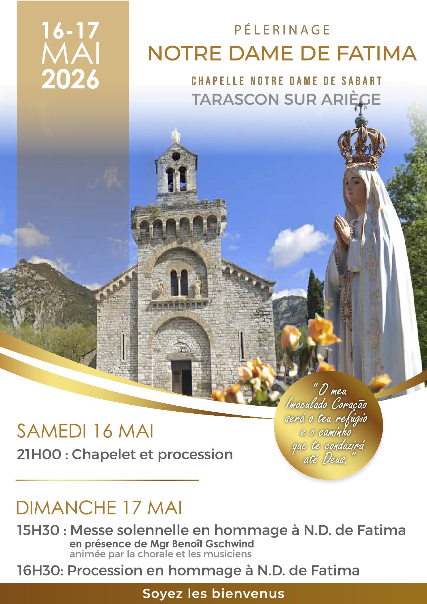 Pèlerinage Notre Dame de Fatima à Tarascon-sur-Ariège