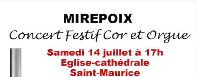 Mirepoix : Concert festif, cor et orgue