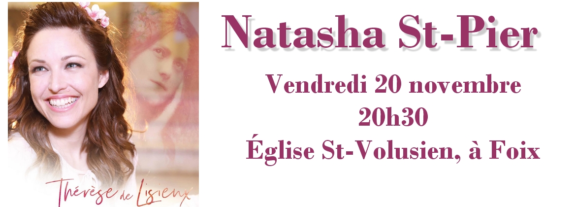 Concert de Natasha St-Pier en l’église St-Volusien, à Foix