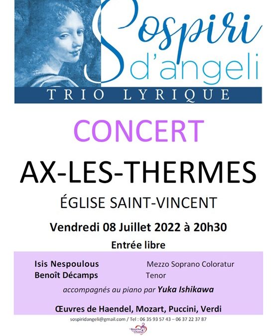 Concert « Trio Lyrique » le 8 juillet 2022