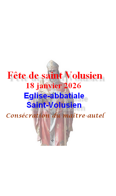 Fête de saint Volusien – Dimanche 18 janvier 2026