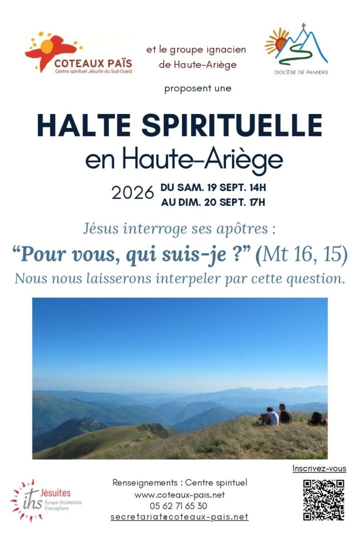 Halte spirituelle Haute Ariège Suc-et-Sentenac septembre 2026