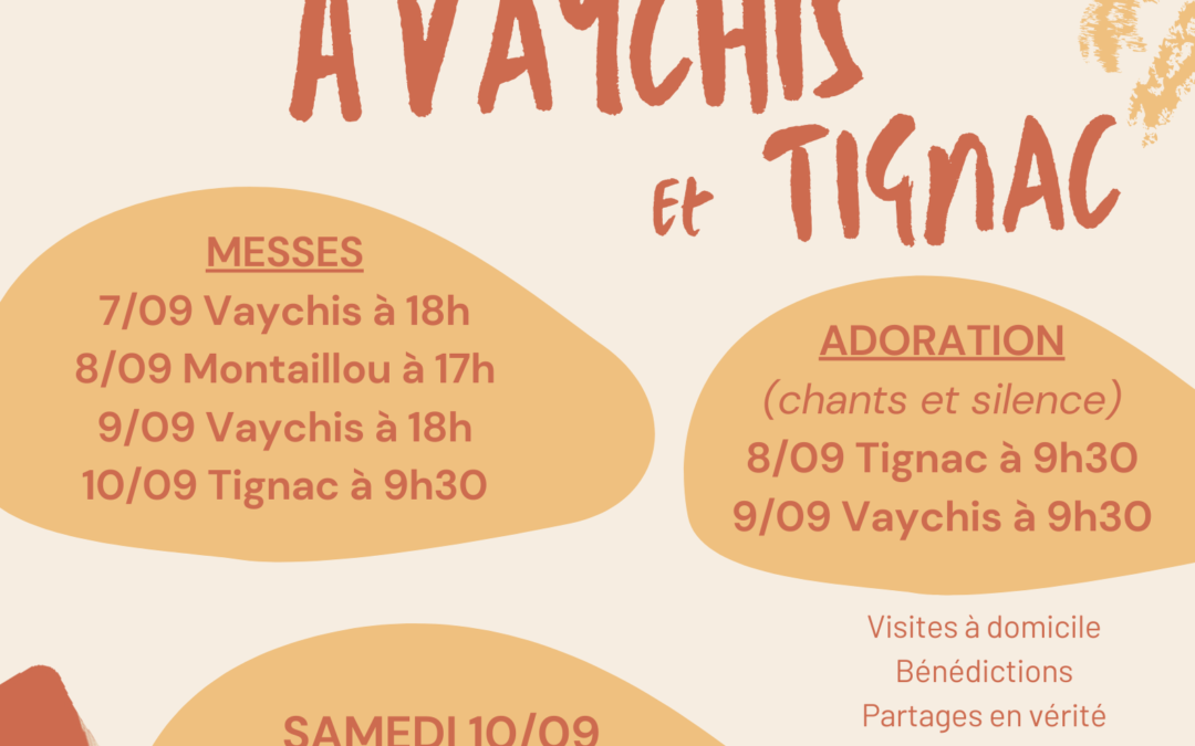 Mission de Père Antoine à Vaychis et Tignac + concert en septembre 2022