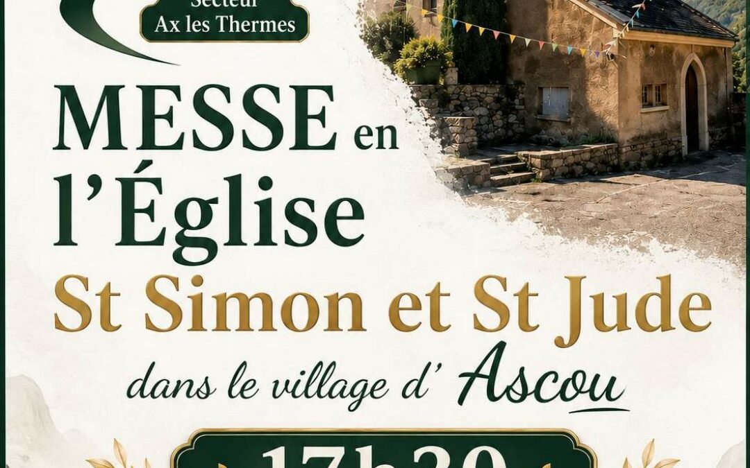ANNULÉ : Messe à Ascou le 6 juin 2026 (-> Messe à Ax)